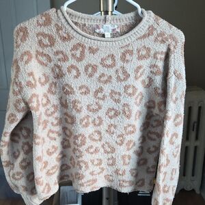 PINK Victoria's Secret Animal Print Sweater - Cream and Tan
